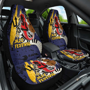 Afro-Barbados Jazz Festival Car Seat Cover Abstract Jazz Art