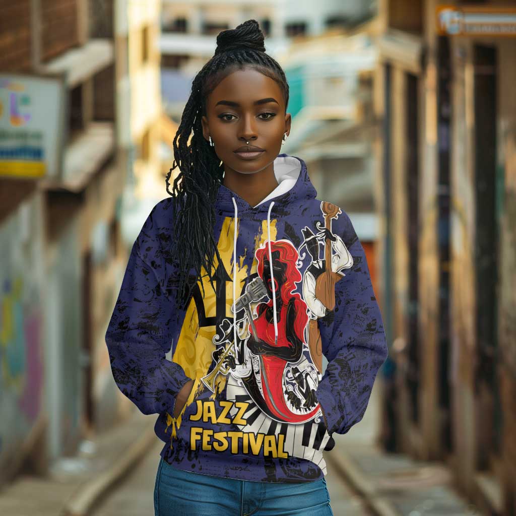 Afro-Barbados Jazz Festival Hoodie Abstract Jazz Art