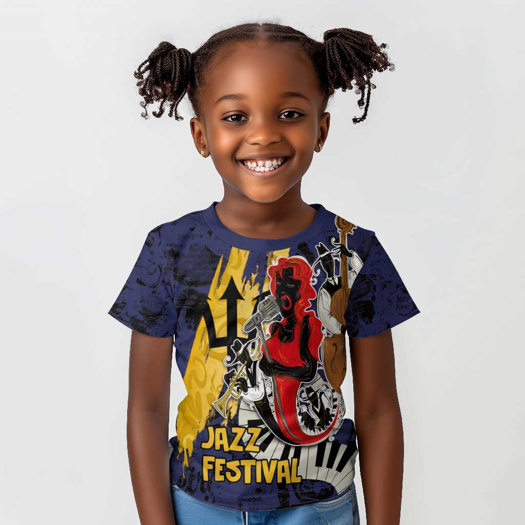 Afro-Barbados Jazz Festival Kid T shirt Abstract Jazz Art