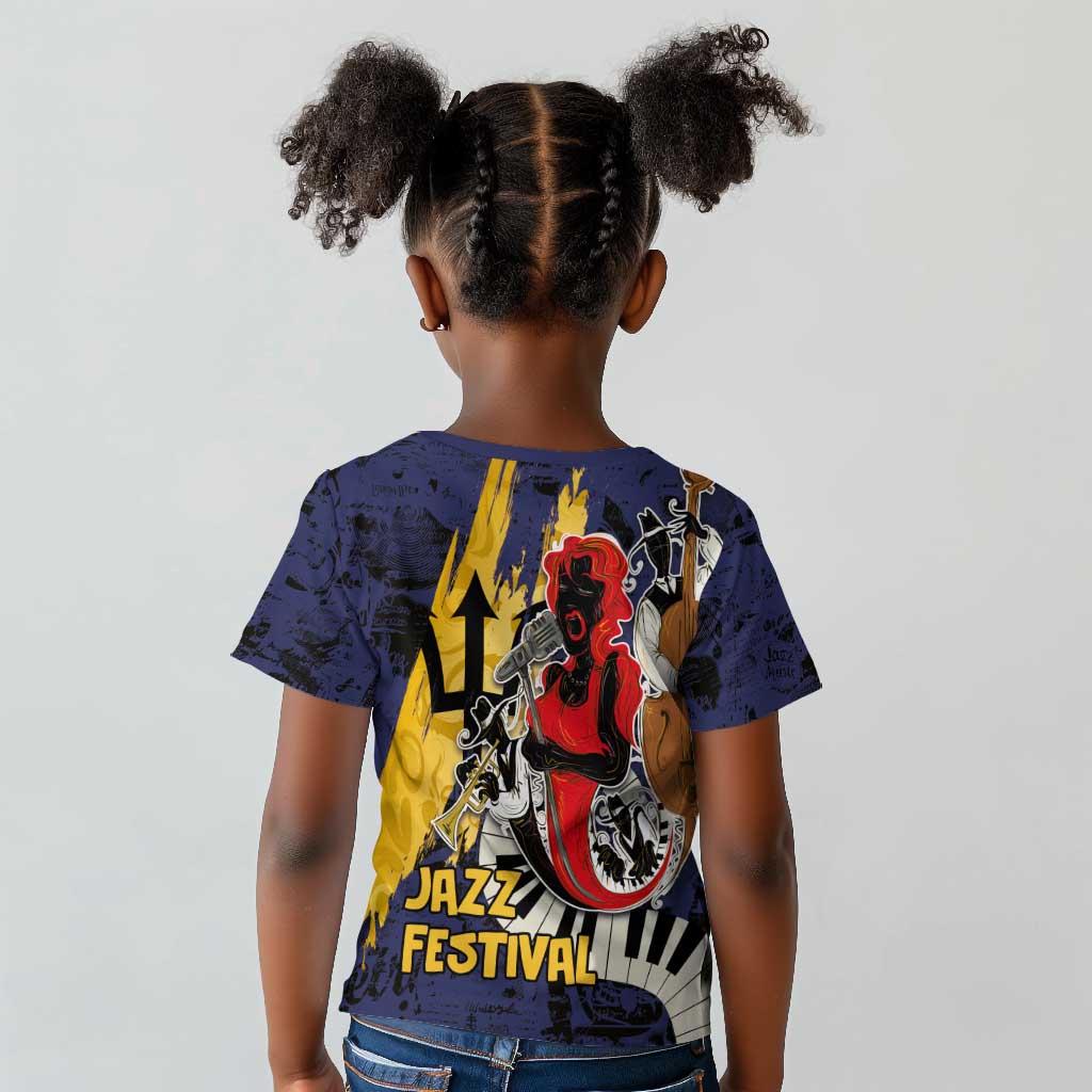 Afro-Barbados Jazz Festival Kid T shirt Abstract Jazz Art