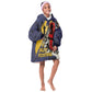 Afro-Barbados Jazz Festival Kid Wearable Blanket Hoodie Abstract Jazz Art