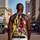 Afro-Barbados Jazz Festival Men Tank Top Abstract Jazz Art
