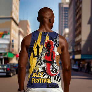 Afro-Barbados Jazz Festival Men Tank Top Abstract Jazz Art