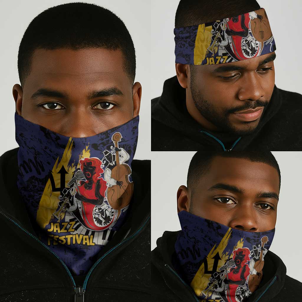 Afro-Barbados Jazz Festival Neck Gaiter Abstract Jazz Art LT03
