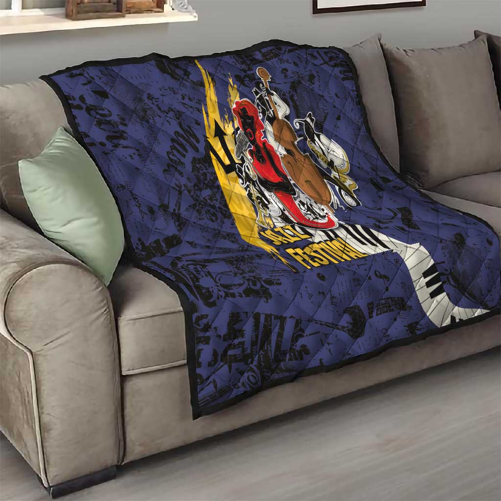 Afro-Barbados Jazz Festival Quilt Abstract Jazz Art