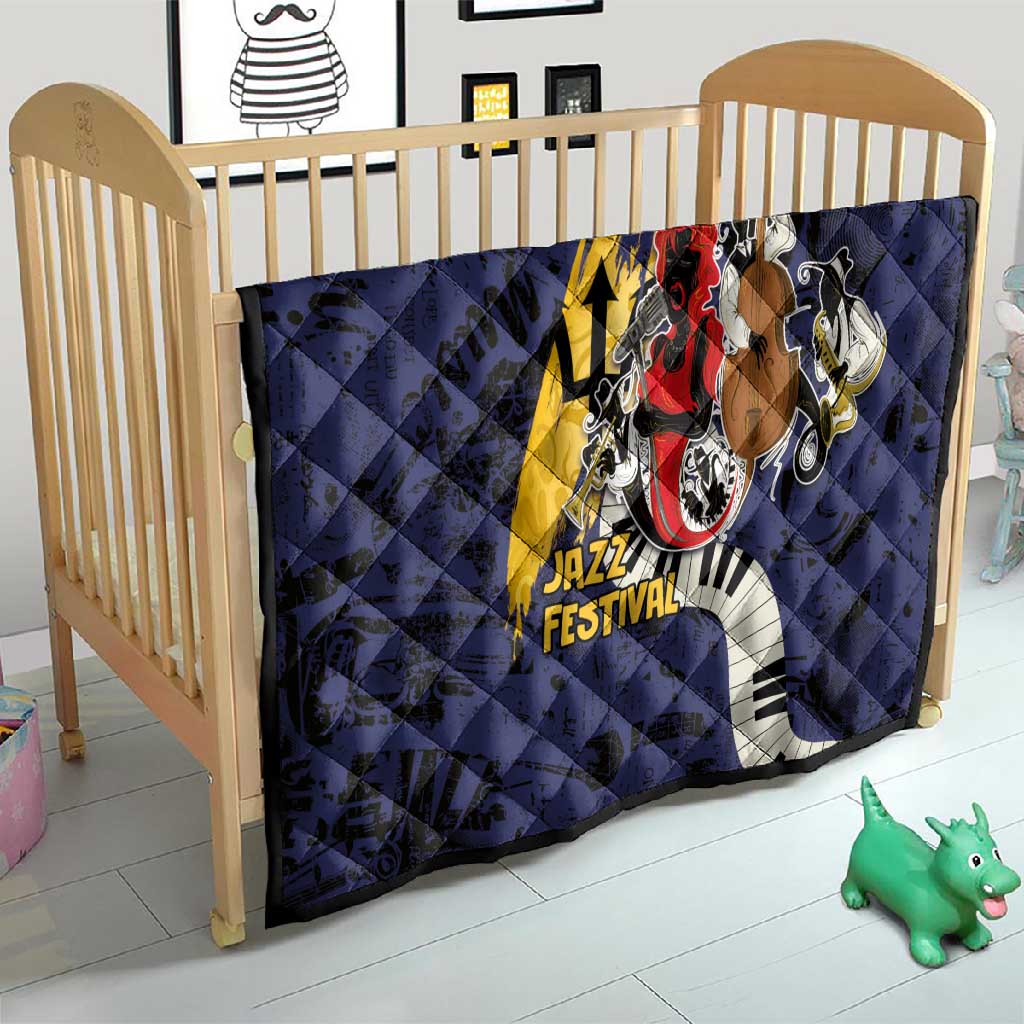 Afro-Barbados Jazz Festival Quilt Abstract Jazz Art