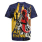Afro-Barbados Jazz Festival Rugby Jersey Abstract Jazz Art