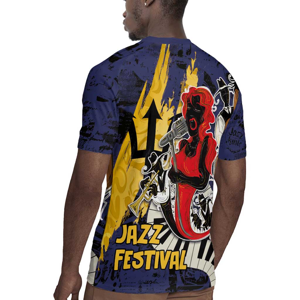 Afro-Barbados Jazz Festival Rugby Jersey Abstract Jazz Art
