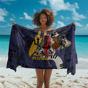 Afro-Barbados Jazz Festival Sarong Abstract Jazz Art