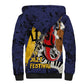 Afro-Barbados Jazz Festival Sherpa Hoodie Abstract Jazz Art
