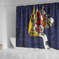 Afro-Barbados Jazz Festival Shower Curtain Abstract Jazz Art