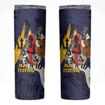 Afro-Barbados Jazz Festival Skinny Tumbler Abstract Jazz Art