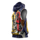 Afro-Barbados Jazz Festival Sleeveless Hoodie Abstract Jazz Art - African Pride