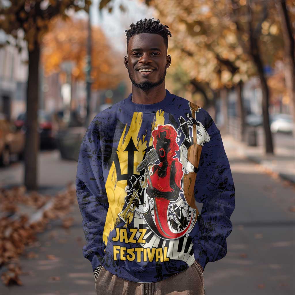 Afro-Barbados Jazz Festival Sweatshirt Abstract Jazz Art