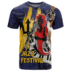Afro-Barbados Jazz Festival T shirt Abstract Jazz Art