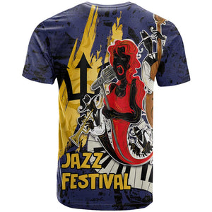 Afro-Barbados Jazz Festival T shirt Abstract Jazz Art