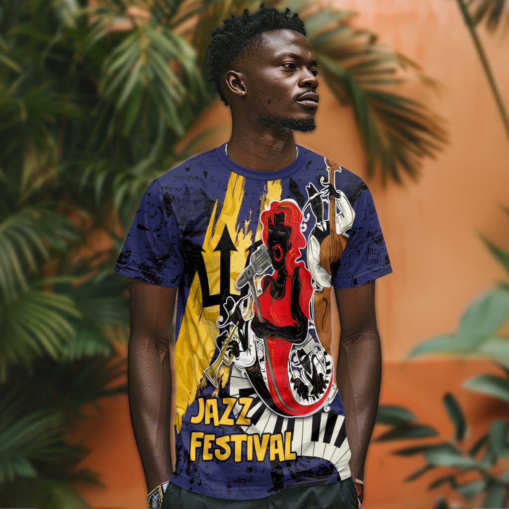 Afro-Barbados Jazz Festival T shirt Abstract Jazz Art