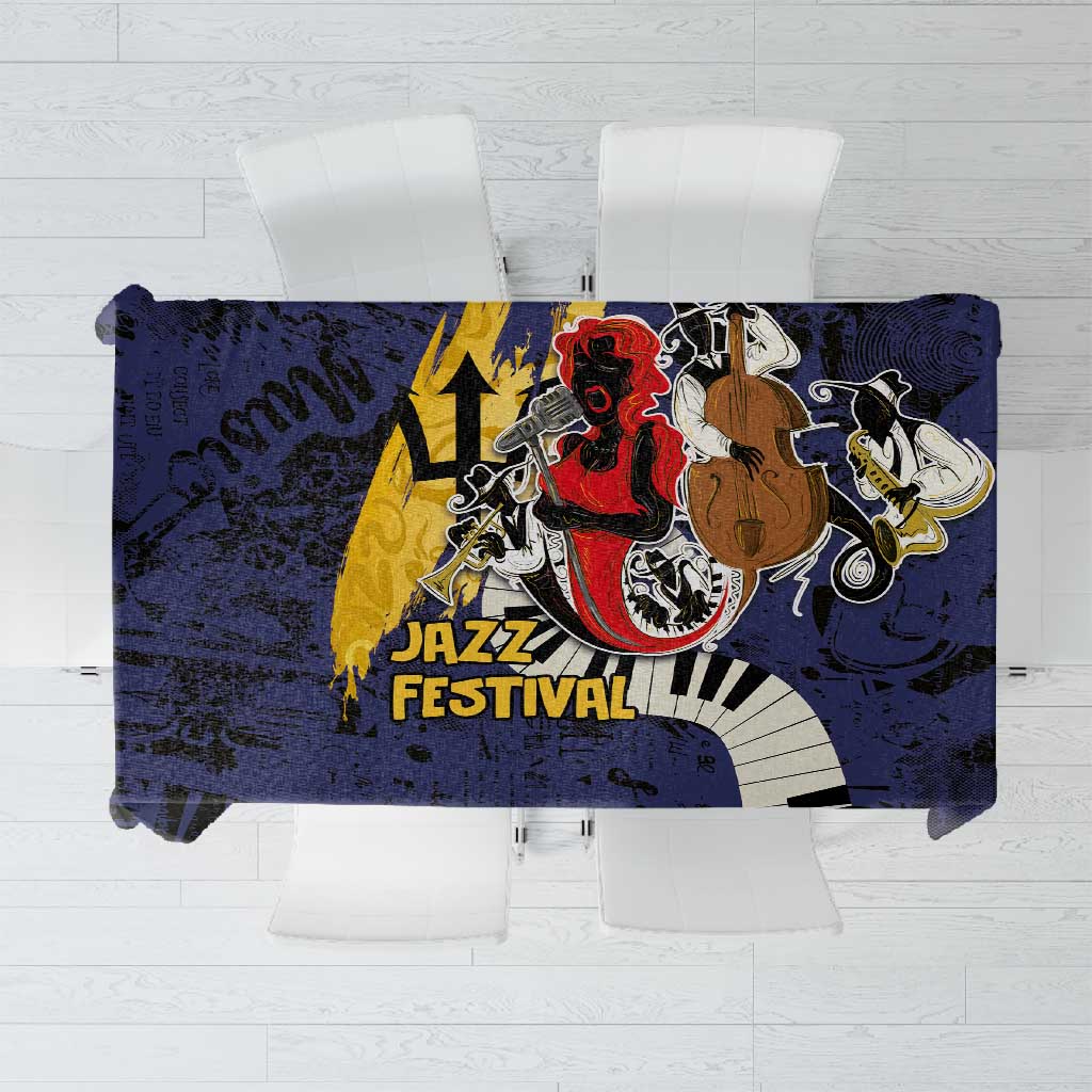 Afro-Barbados Jazz Festival Tablecloth Abstract Jazz Art