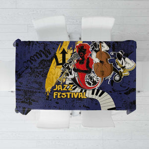 Afro-Barbados Jazz Festival Tablecloth Abstract Jazz Art
