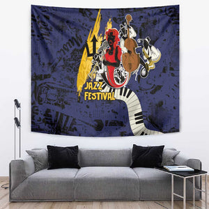 Afro-Barbados Jazz Festival Tapestry Abstract Jazz Art