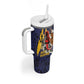Afro-Barbados Jazz Festival Tumbler With Handle Abstract Jazz Art