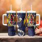 Afro-Barbados Jazz Festival Tumbler With Handle Abstract Jazz Art