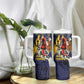 Afro-Barbados Jazz Festival Tumbler With Handle Abstract Jazz Art