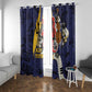 Afro-Barbados Jazz Festival Window Curtain Abstract Jazz Art