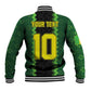 Custom Mali Football Baseball Jacket Les Aigles-Green, Gold & Red