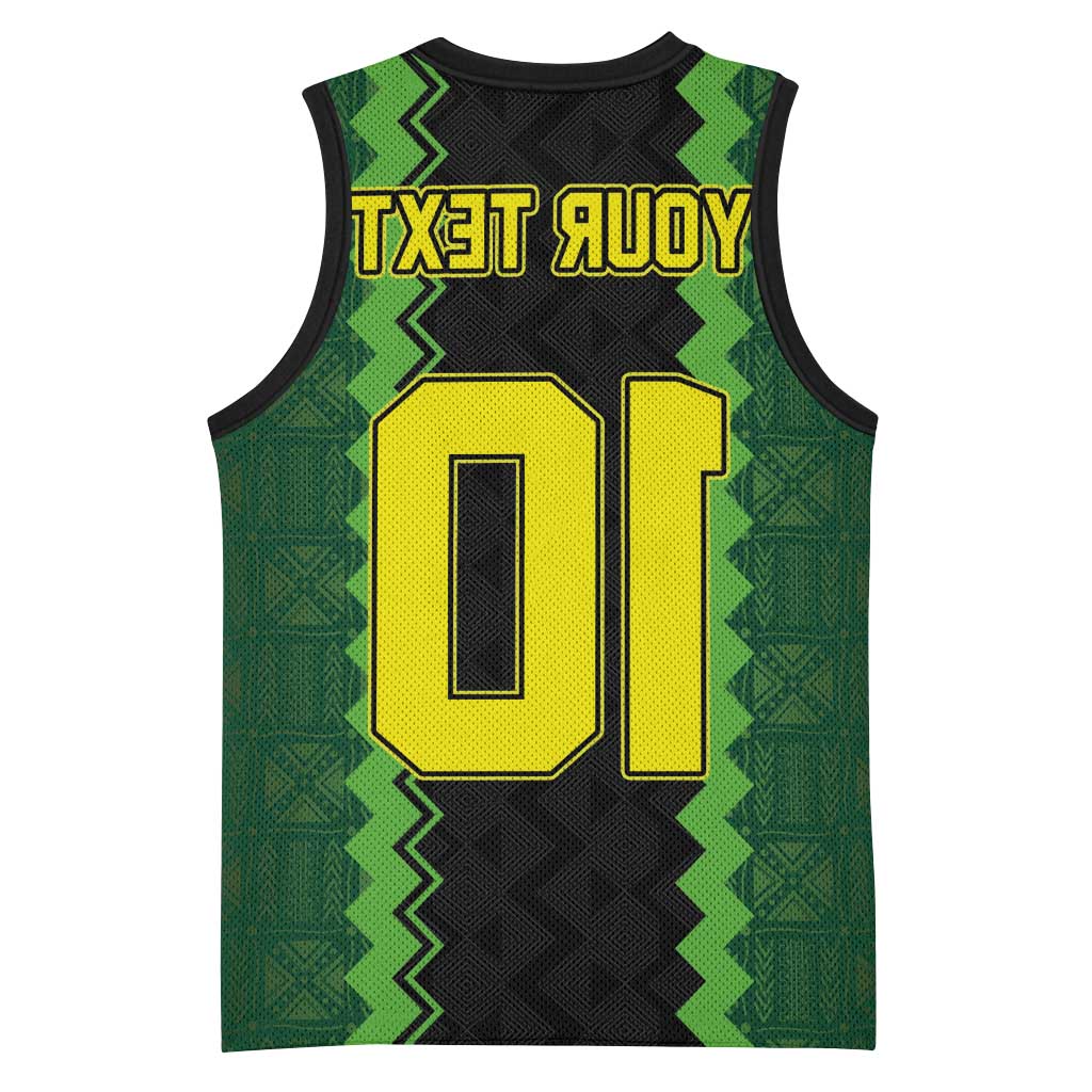 Custom Mali Football Basketball Jersey Les Aigles-Green, Gold & Red - African Pride
