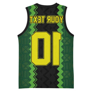 Custom Mali Football Basketball Jersey Les Aigles-Green, Gold & Red - African Pride