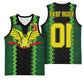 Custom Mali Football Basketball Jersey Les Aigles-Green, Gold & Red - African Pride