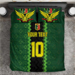 Custom Mali Football Bedding Set Les Aigles-Green, Gold & Red
