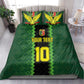 Custom Mali Football Bedding Set Les Aigles-Green, Gold & Red