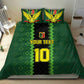 Custom Mali Football Bedding Set Les Aigles-Green, Gold & Red