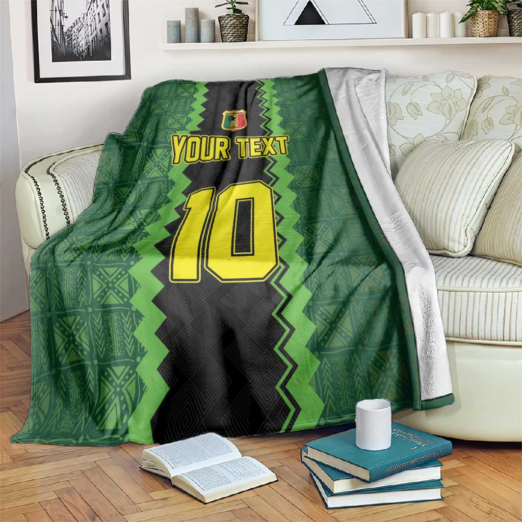 Custom Mali Football Blanket Les Aigles-Green, Gold & Red