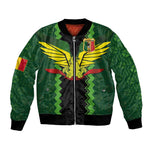 Custom Mali Football Bomber Jacket Les Aigles-Green, Gold & Red
