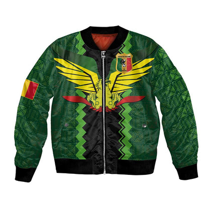 Custom Mali Football Bomber Jacket Les Aigles-Green, Gold & Red