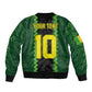 Custom Mali Football Bomber Jacket Les Aigles-Green, Gold & Red