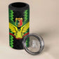 Custom Mali Football 4 in 1 Can Cooler Tumbler Les Aigles-Green, Gold & Red