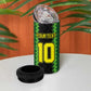 Custom Mali Football 4 in 1 Can Cooler Tumbler Les Aigles-Green, Gold & Red