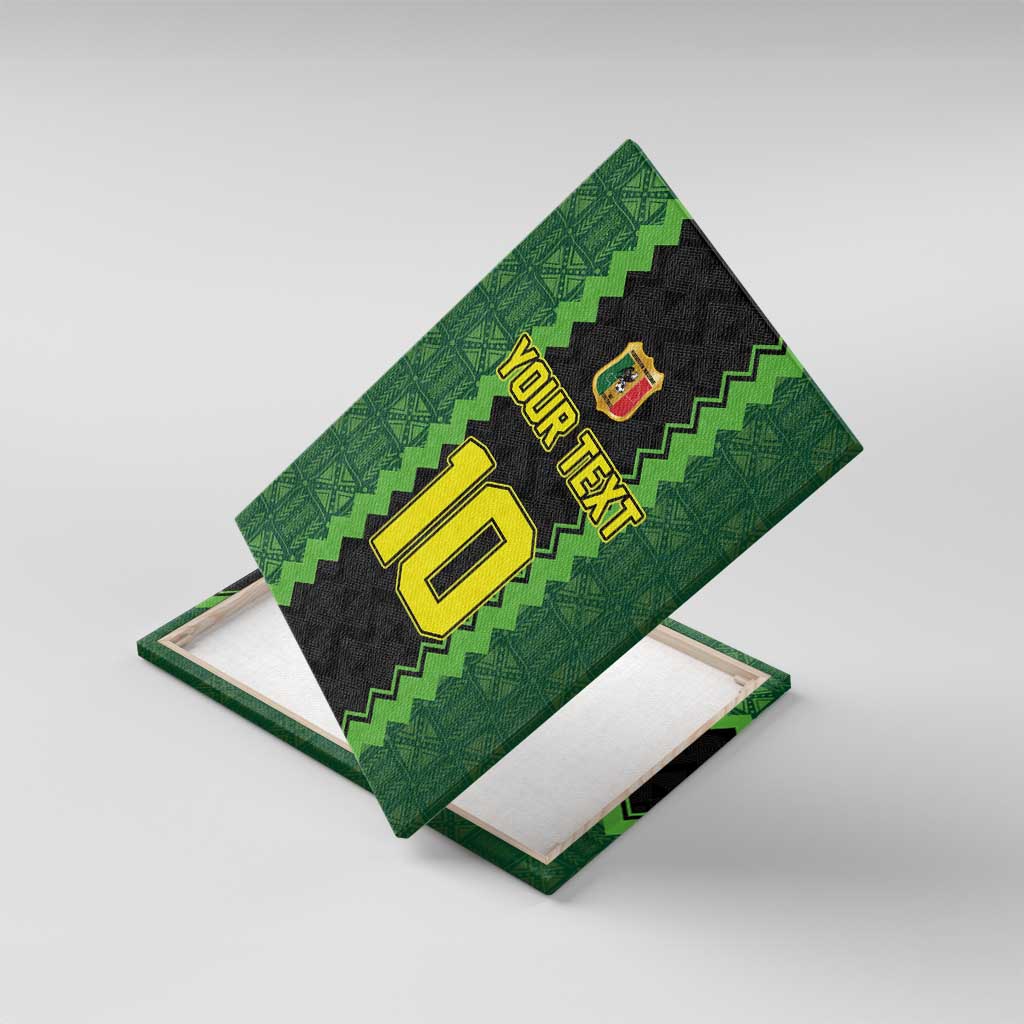 Custom Mali Football Canvas Wall Art Les Aigles-Green, Gold & Red