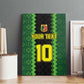 Custom Mali Football Canvas Wall Art Les Aigles-Green, Gold & Red