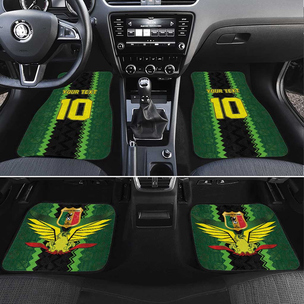 Custom Mali Football Car Mats Les Aigles-Green, Gold & Red