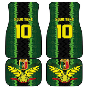 Custom Mali Football Car Mats Les Aigles-Green, Gold & Red