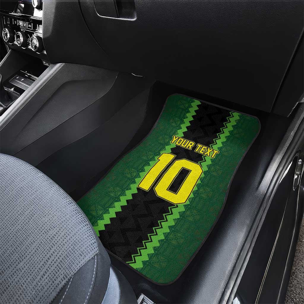 Custom Mali Football Car Mats Les Aigles-Green, Gold & Red