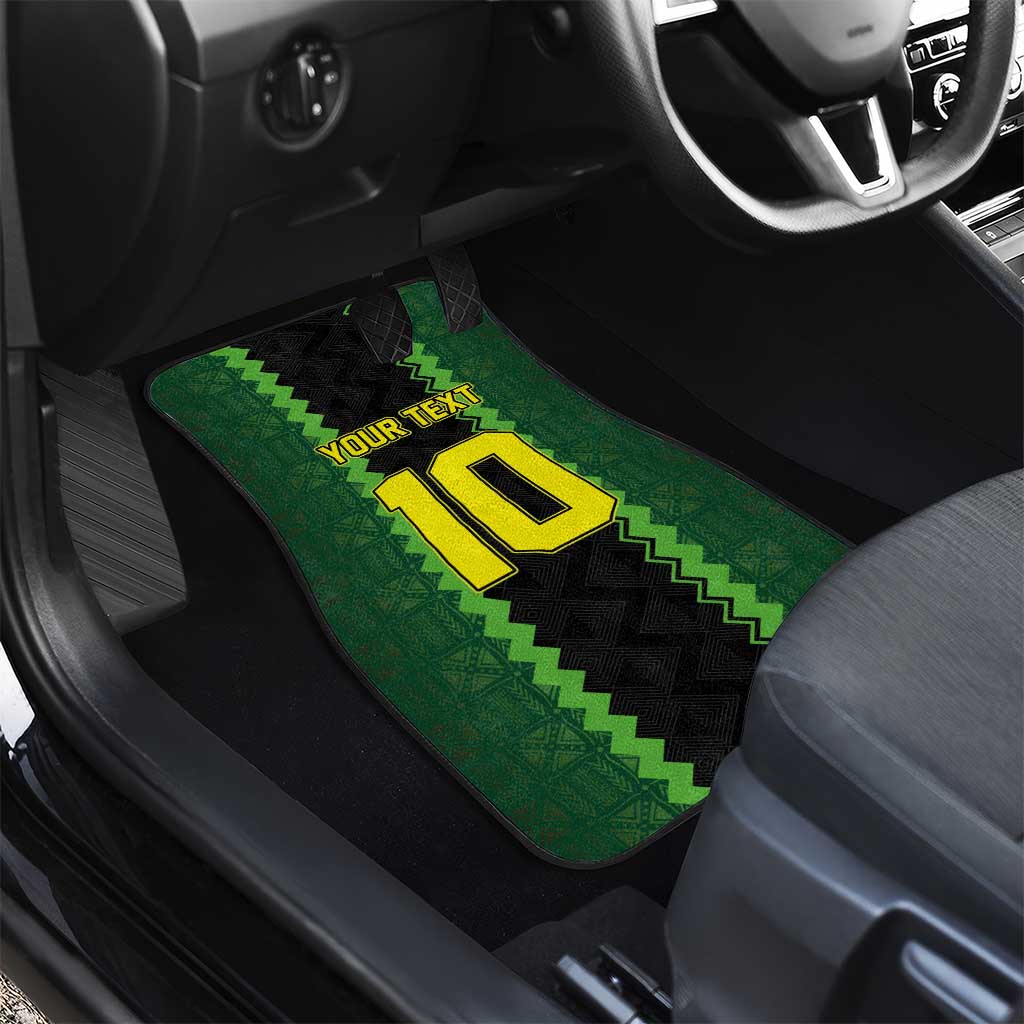 Custom Mali Football Car Mats Les Aigles-Green, Gold & Red
