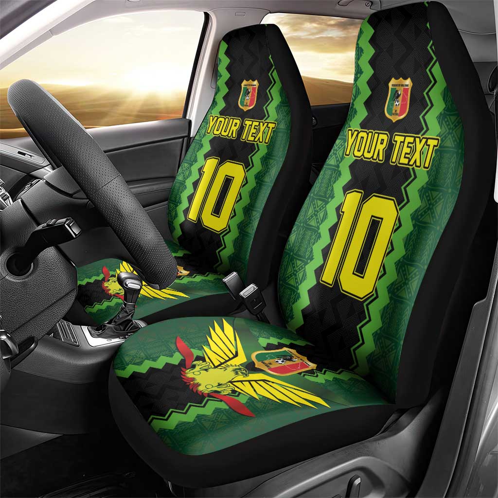 Custom Mali Football Car Seat Cover Les Aigles-Green, Gold & Red
