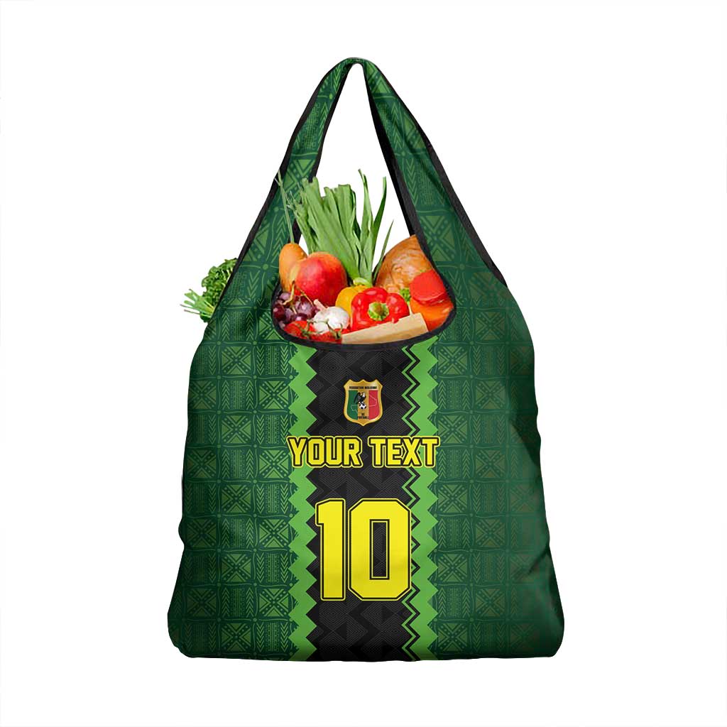 Custom Mali Football Grocery Bag Les Aigles-Green, Gold & Red
