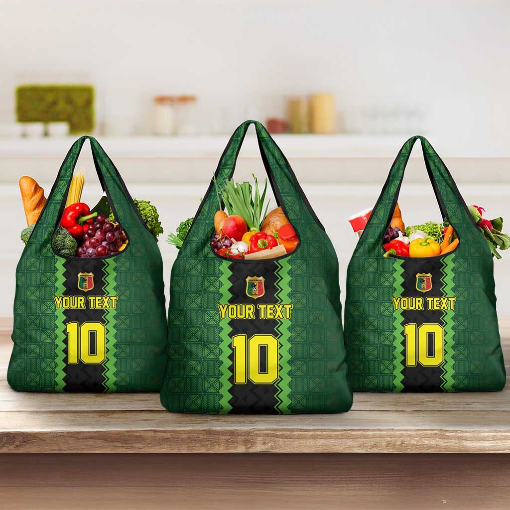 Custom Mali Football Grocery Bag Les Aigles-Green, Gold & Red